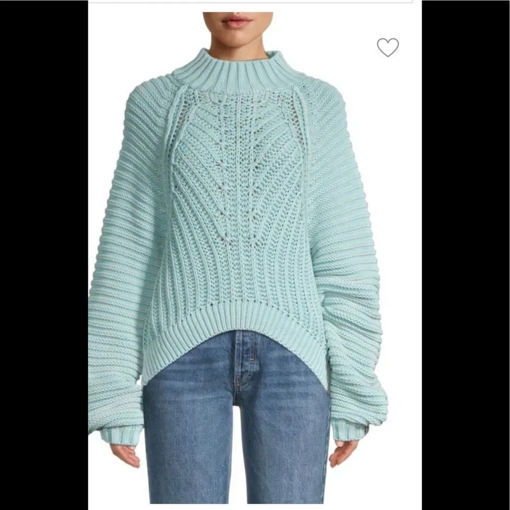 Sweetheart cotton sweater